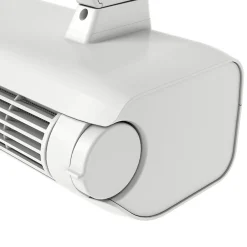 Sèche-Serviettes Soufflant|GoodHome Sèche-serviettes électrique Loreto blanc 500W + Soufflerie amovible Acilia blanc 1000W