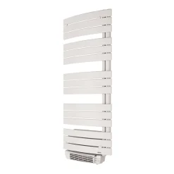 Delonghi Sèche-serviettes électrique à inertie fluide Madeira blanc 700W + soufflerie 1000W