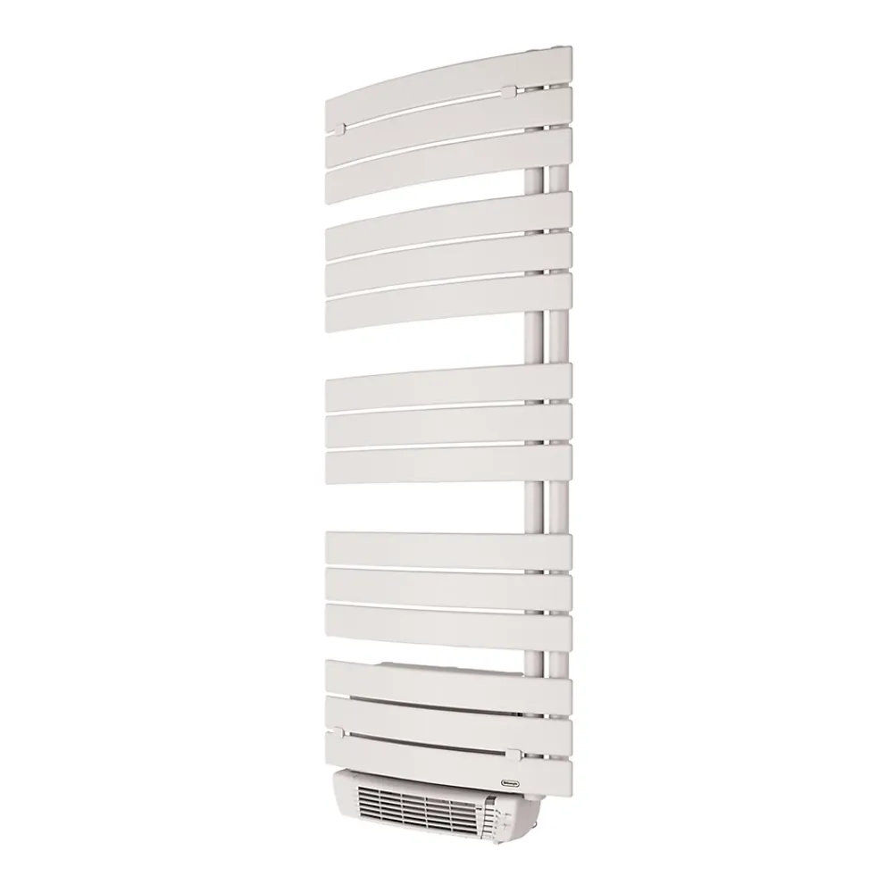 Delonghi Sèche-serviettes électrique à inertie fluide Madeira blanc 700W + soufflerie 1000W