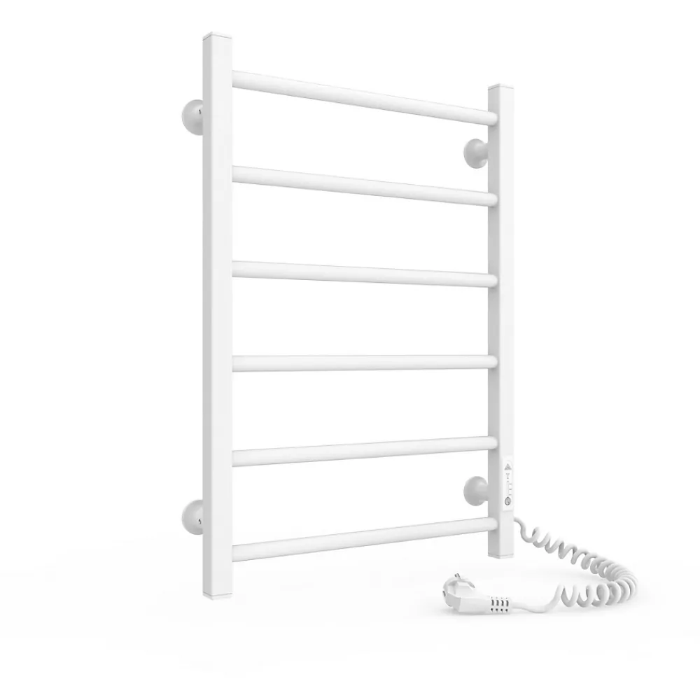 Laris Sèche-serviettes électrique ALFA 400x600 avec minuterie ECO, 95W, Blanc