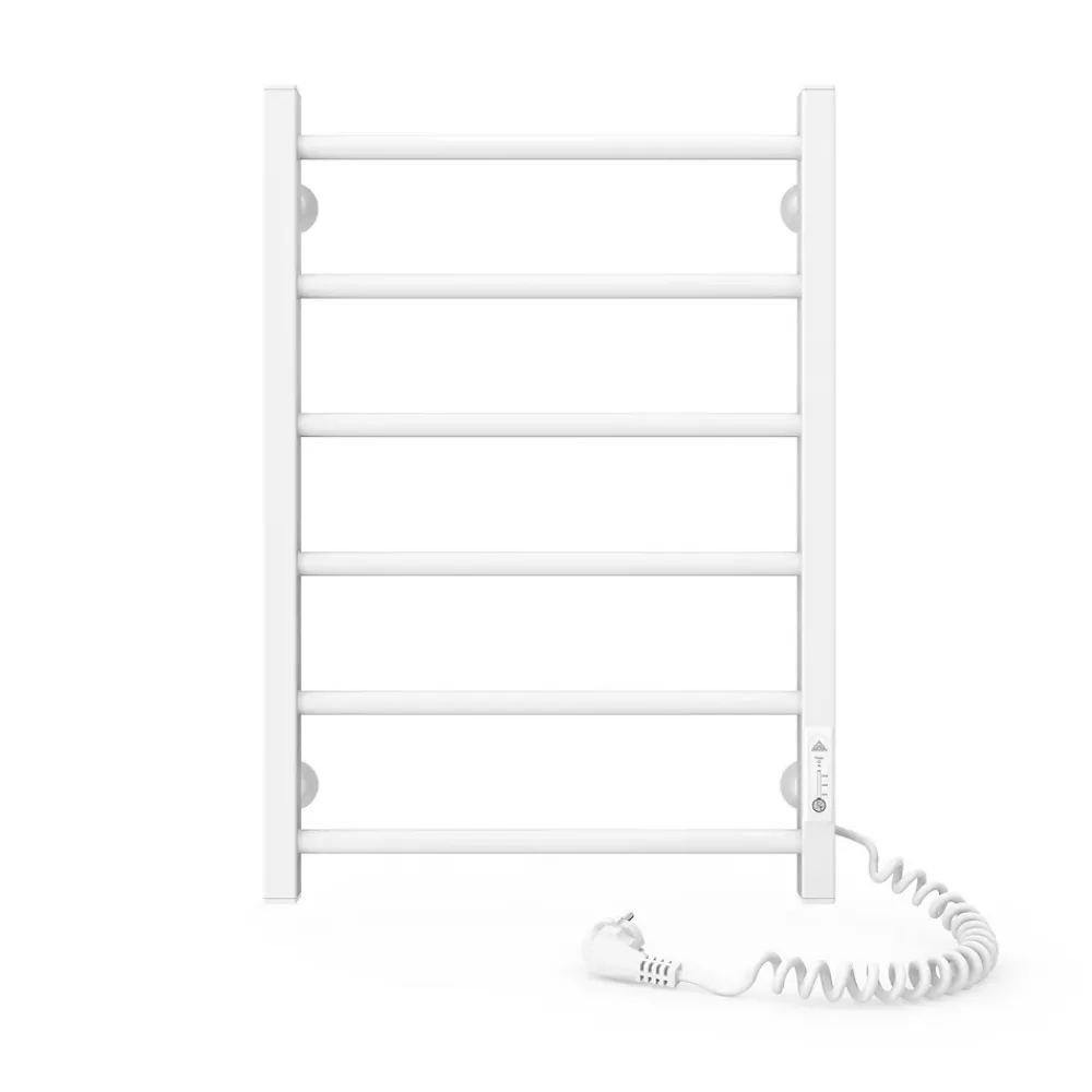 Laris Sèche-serviettes électrique ALFA 400x600 avec minuterie ECO, 95W, Blanc