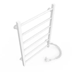 Laris Sèche-serviettes électrique ALFA 400x600 avec minuterie ECO, 95W, Blanc