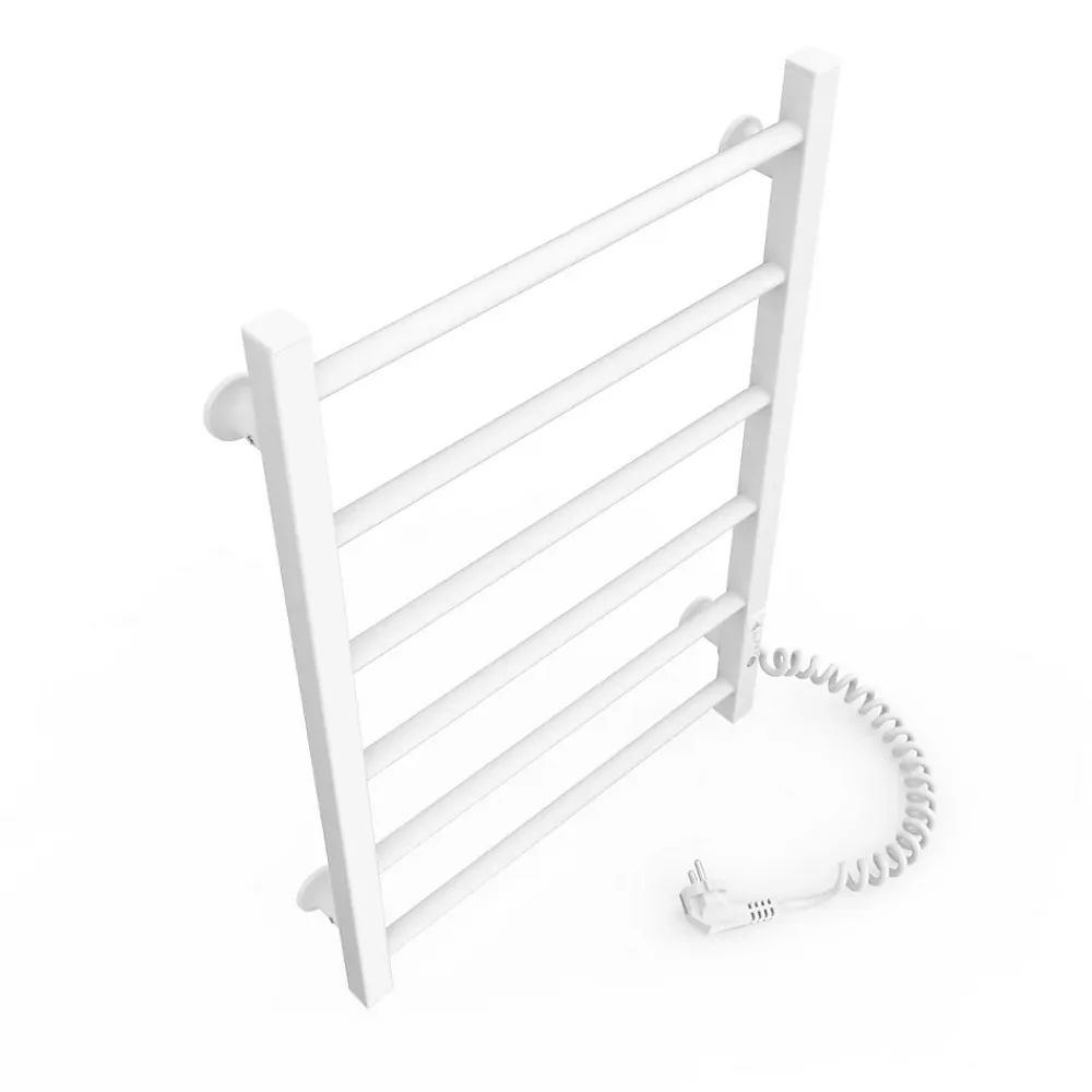 Laris Sèche-serviettes électrique ALFA 400x600 avec minuterie ECO, 95W, Blanc