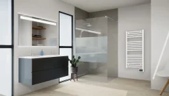 Noirot Sèche-serviettes électrique à inertie fluide Flobain 500W blanc