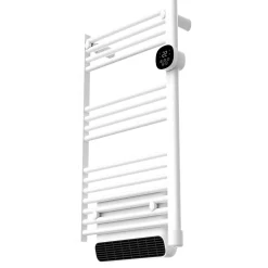 Sèche-Serviettes Soufflant|Heallux Sèche-serviettes électrique Aqualea blanc 1500W + soufflerie