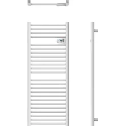Sèche-Serviettes Électrique| Sèche-serviettes électrique à inertie fluide Kalia Montana blanc 750W