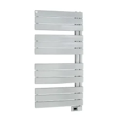Sèche-Serviettes Électrique|Deltacalor Sèche-serviettes électrique asymétrique 500W blanc 5m²