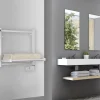 Deltacalor Sèche-serviettes électrique à inertie fluide Papillon1 150W blanc