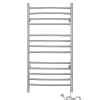 WarmlyYours Sèche-serviettes électrique chrome 150W , Dimensions: 101.6 cm x 45.7 cm