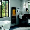 Sèche-Serviettes Soufflant|Sauter Sèche-serviettes électrique à inertie fluide Asama connectable anthracite 750W + soufflerie 1000W
