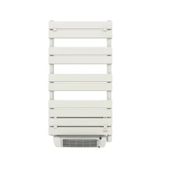 Delonghi Sèche-serviettes électrique à inertie fluide Phorum blanc 500W + soufflerie 1000W