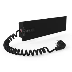 Laris Sèche-serviettes électrique SMART 400x100 avec minuterie ECO, 24W, Noir