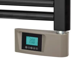 Sèche-Serviettes Électrique|Deltacalor Sèche-serviettes électrique à inertie fluide Stendino 500W noir