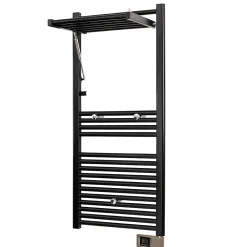 Sèche-Serviettes Électrique|Deltacalor Sèche-serviettes électrique à inertie fluide Stendino 500W noir