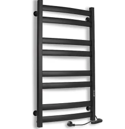 Laris Sèche-serviettes électrique ATLANT 500x900 avec minuterie ECO, 210W, Noir