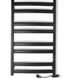 Laris Sèche-serviettes électrique ATLANT 500x900 avec minuterie ECO, 210W, Noir