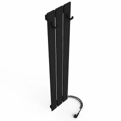 Laris Sèche-serviettes électrique BOSTON 230x1200 avec minuterie ECO, 180W, Noir