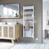 Sèche-Serviettes Soufflant|Sauter Sèche-serviettes électrique à inertie fluide Marapi tactile blanc 750W + soufflerie 1000W
