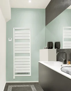 Acova Sèche-serviettes électrique à inertie fluide Astrakan +Air blanc 750W + soufflerie 1000W