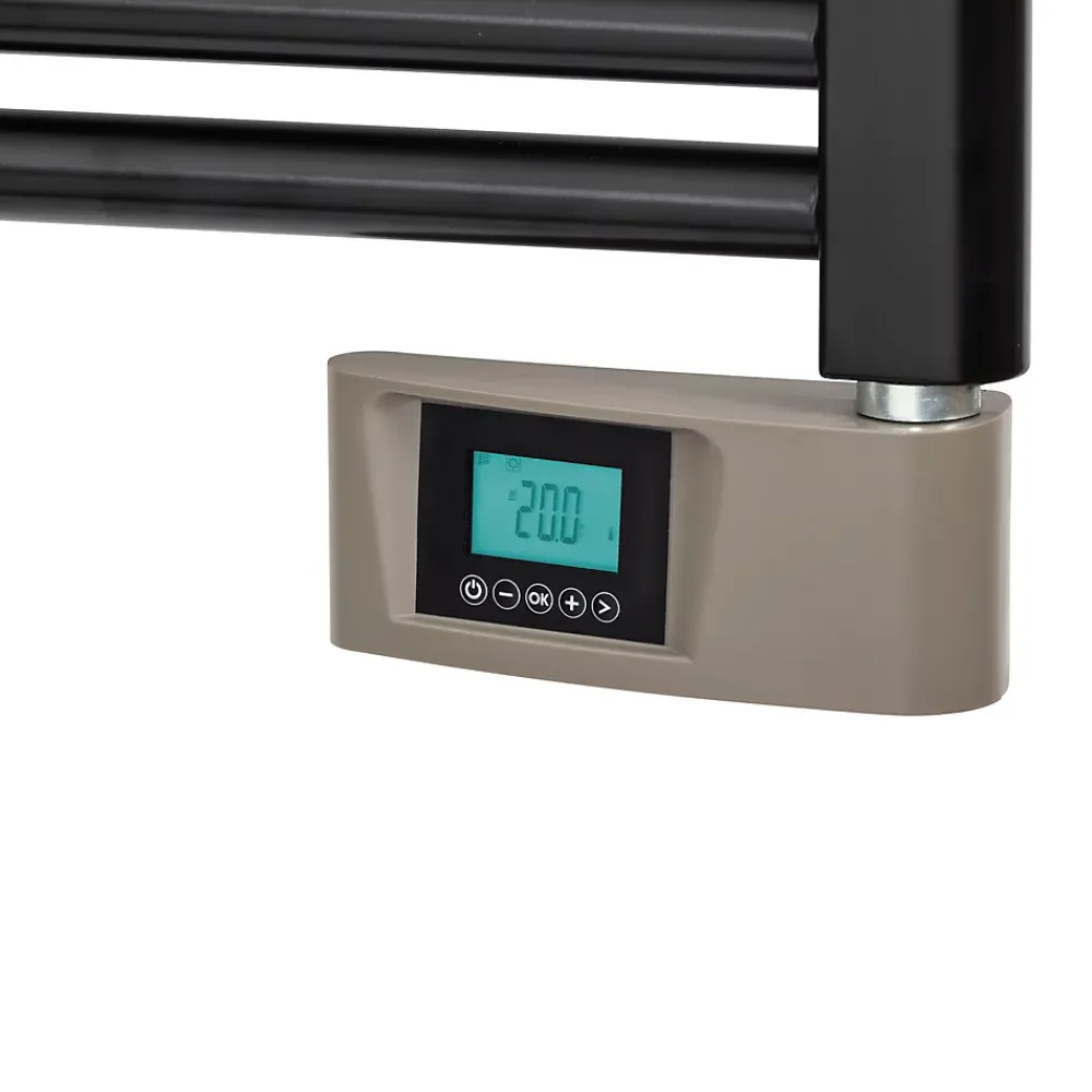 Sèche-Serviettes Électrique|Deltacalor Sèche-serviettes électrique à inertie fluide Stendino 750W noir