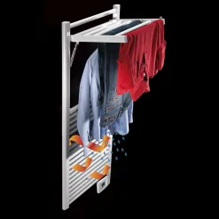 Sèche-Serviettes Électrique|Deltacalor Sèche-serviettes électrique à inertie fluide Stendino 750W noir