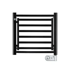 Sèche-Serviettes Électrique|Deltacalor Sèche-serviettes électrique à inertie fluide Papillon1 150W noir