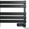 Pureline Sèche-serviettes électrique compact noir 100W