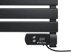 Pureline Sèche-serviettes électrique compact noir 100W
