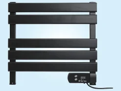Pureline Sèche-serviettes électrique compact noir 100W