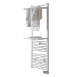 Sèche-Serviettes Électrique|Deltacalor Sèche-serviettes électrique à inertie fluide Papillon2 750W blanc