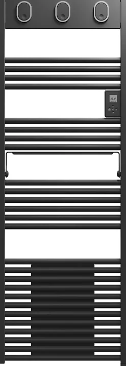 Sauter Sèche-serviettes électrique à inertie fluide Marapi tactile anthracite 750W + soufflerie 1000W