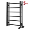 Laris Sèche-serviettes électrique ALFA 400x600 avec minuterie ECO, 95W, Noir