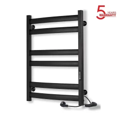 Laris Sèche-serviettes électrique ATLANT 500x700 avec minuterie ECO, 160W, Noir