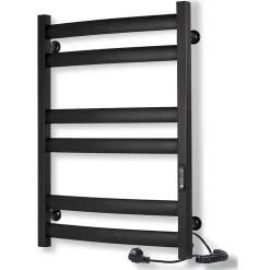 Laris Sèche-serviettes électrique ATLANT 500x700 avec minuterie ECO, 160W, Noir
