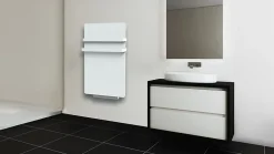Sèche-Serviettes Soufflant|Carrera Sèche-serviettes électrique à inertie sèche Silam + Air 1400W + soufflerie 900W blanc