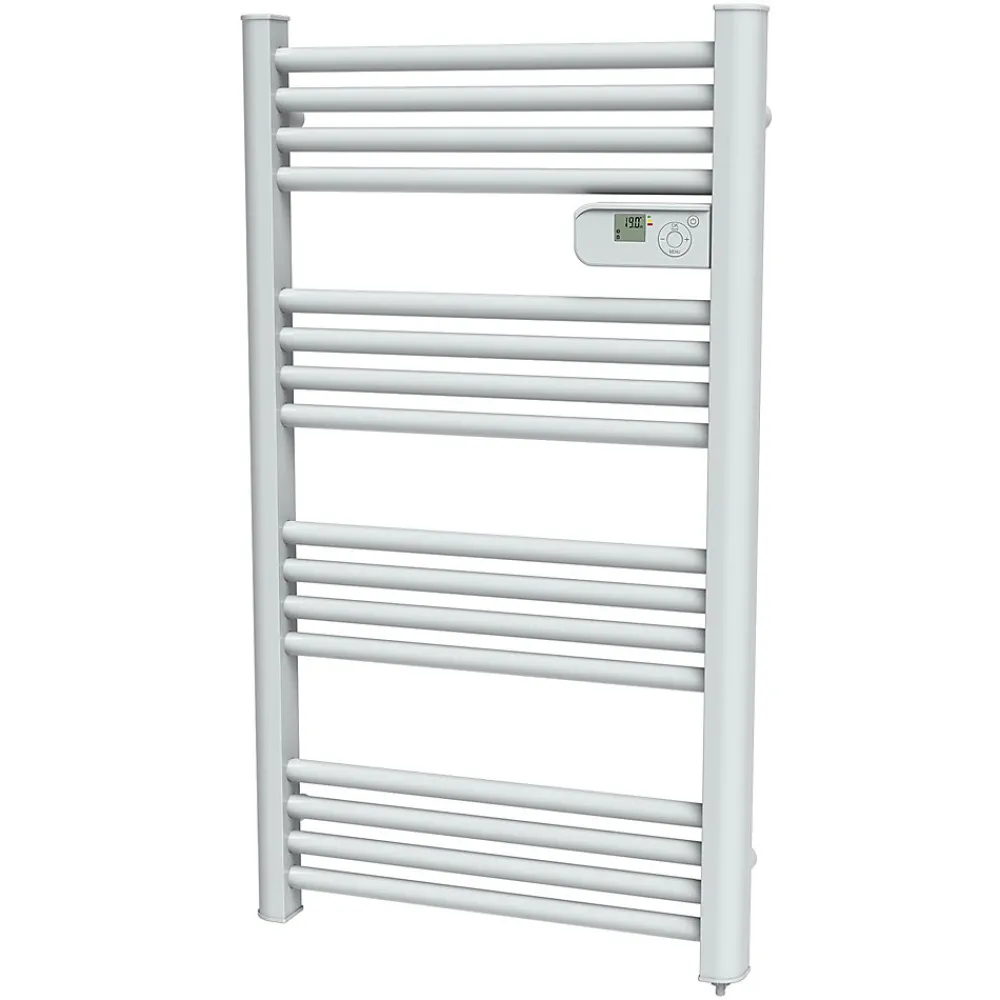 Sèche-Serviettes Électrique|Carrera Sèche-serviettes électrique à inertie sèche Alani blanc 500W