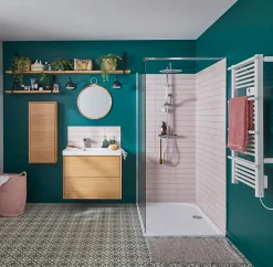 Sèche-Serviettes Électrique|GoodHome Sèche-serviettes électrique à inertie sèche Solna blanc 500W