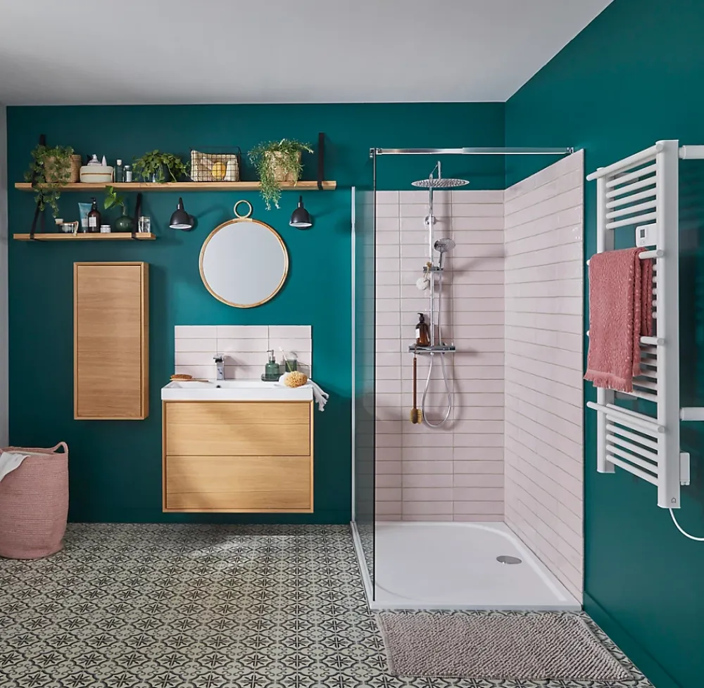 Sèche-Serviettes Électrique|GoodHome Sèche-serviettes électrique à inertie sèche Solna blanc 500W