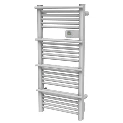Sèche-Serviettes Électrique|GoodHome Sèche-serviettes électrique à inertie sèche Solna blanc 500W