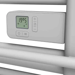 Sèche-Serviettes Électrique|GoodHome Sèche-serviettes électrique à inertie sèche Solna blanc 500W