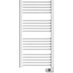 Sèche-Serviettes Mixte|HJM Sèche-serviettes électrique à inertie sèche , 750 W, Noor, Blanc