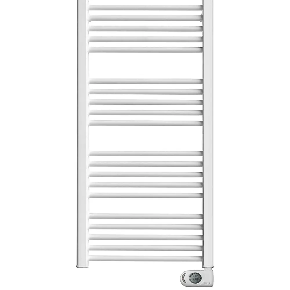 Sèche-Serviettes Mixte|HJM Sèche-serviettes électrique à inertie sèche , 750 W, Noor, Blanc