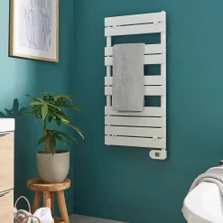Sèche-Serviettes Électrique|Delonghi Sèche-serviettes électrique à inertie fluide Marquis blanc 500W