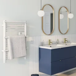 GoodHome Sèche-serviettes électrique à inertie sèche Solna blanc 350W