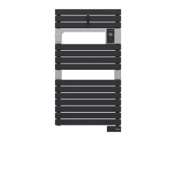 Sauter Sèche-serviettes électrique à inertie fluide Asama connectable anthracite 500W