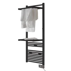 Deltacalor Sèche-serviettes électrique à inertie fluide Papillon2 500W noir