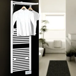 Deltacalor Sèche-serviettes électrique à inertie fluide Stendino 750W blanc