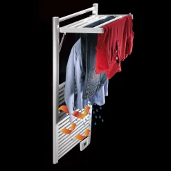 Deltacalor Sèche-serviettes électrique à inertie fluide Stendino 750W blanc
