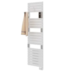 Sèche-Serviettes Soufflant|Sauter Sèche-serviettes électrique à inertie fluide Asama connectable blanc 750W + soufflerie 1000W