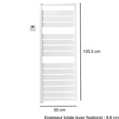 Acova Sèche-serviettes électrique à inertie fluide Astrakan gris 750W